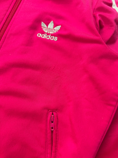 Adidas Firebird /weiß in 38 Jacke Lila | Classic 3 Stripes | Retro Y2K | Größe M