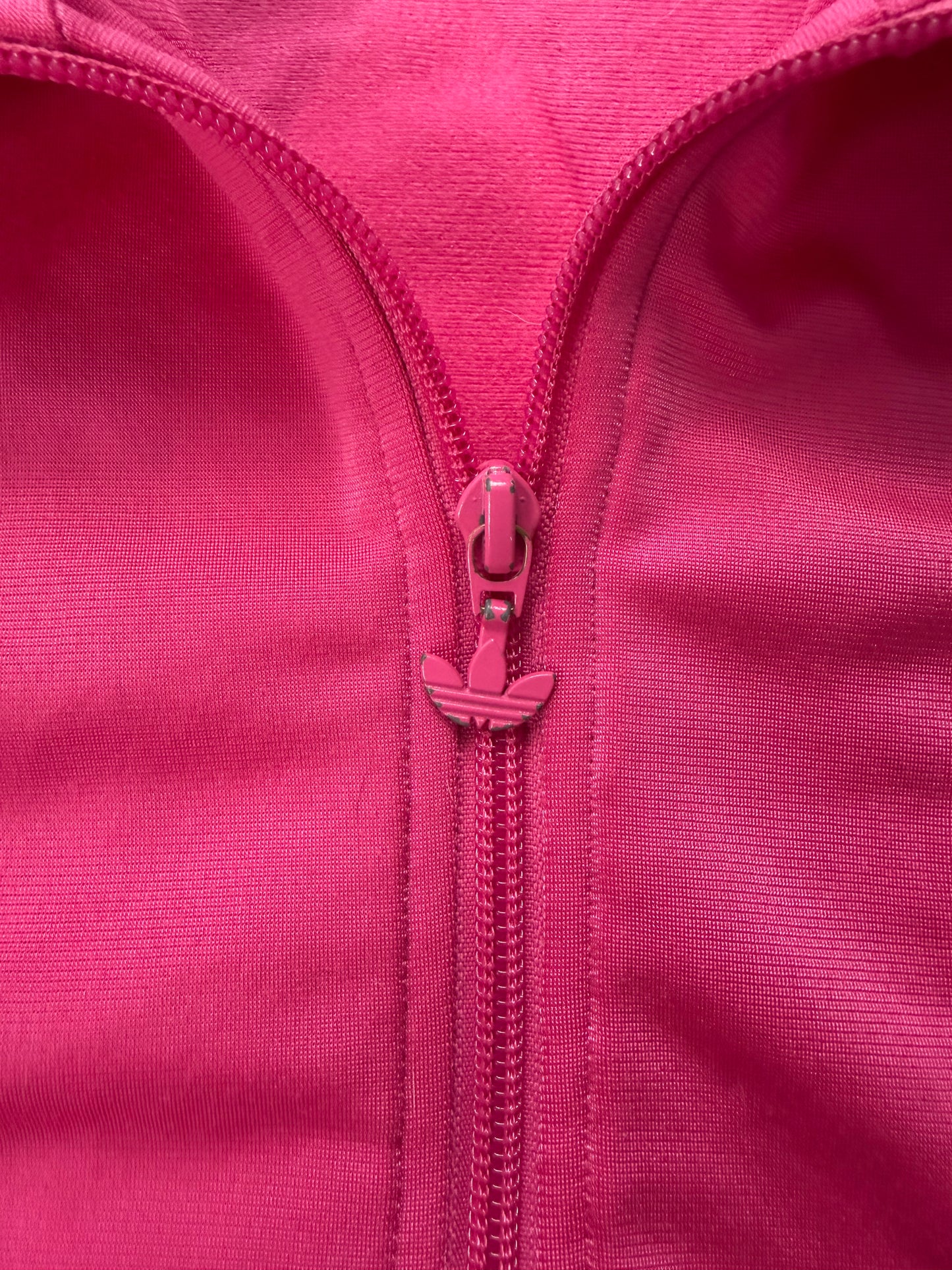 Adidas Firebird / Weiß Jacke Rosa | Classic 3 Stripes | Retro Y2K | Größe 36