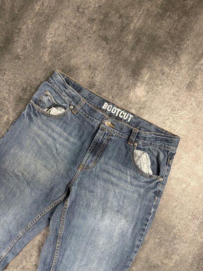 Bootcut Y2K Baggy Bootcut | Loose Fit | Skater Denim | 2000s L