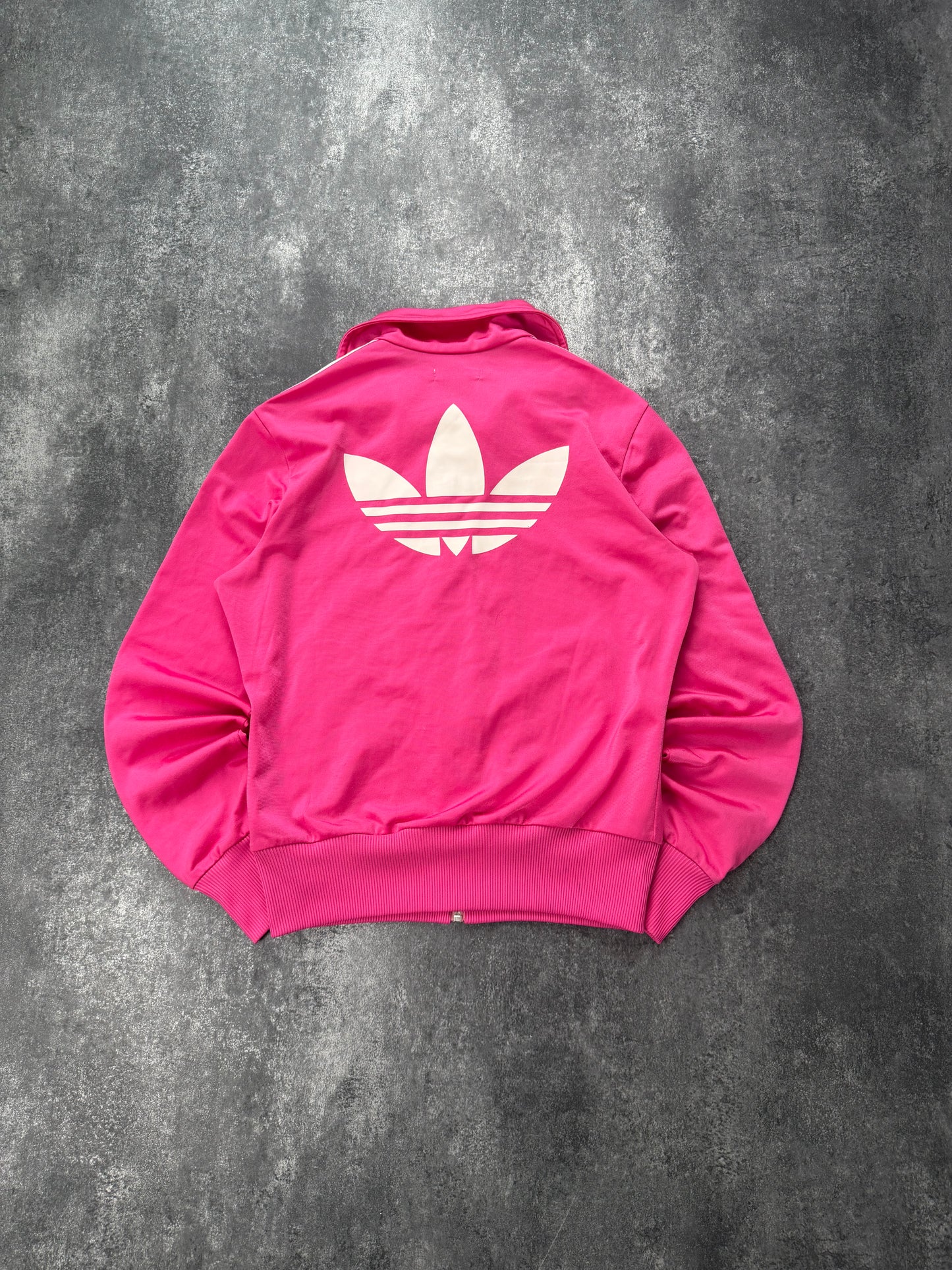Adidas Firebird / Weiß Jacke Rosa | Classic 3 Stripes | Retro Y2K | Größe 36