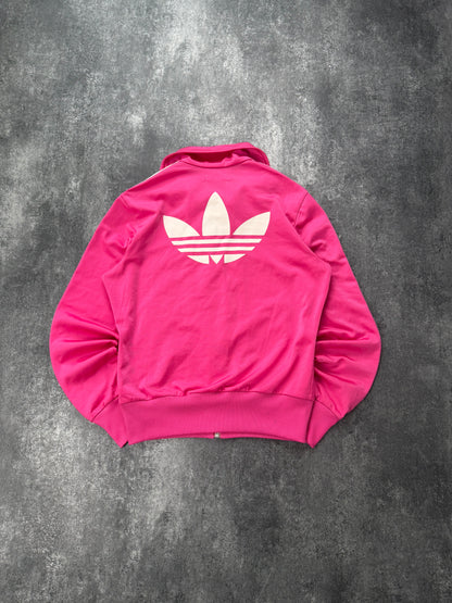 Adidas Firebird / Weiß Jacke Rosa | Classic 3 Stripes | Retro Y2K | Größe 36