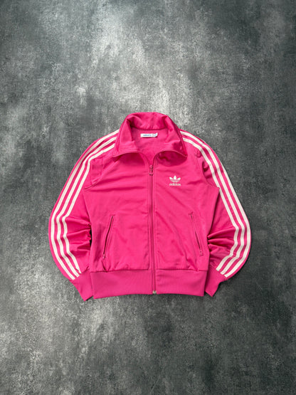 Adidas Firebird / Weiß Jacke Rosa | Classic 3 Stripes | Retro Y2K | Größe 36