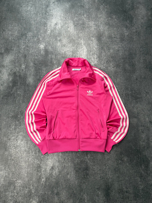 Adidas Firebird / Weiß Jacke Rosa | Classic 3 Stripes | Retro Y2K | Größe 36