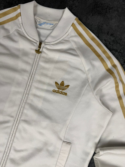 Adidas Firebird Track Jacket Weiß Gold S