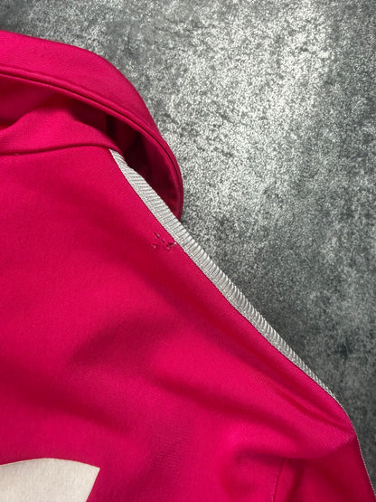 Adidas Firebird /weiß in 38 Jacke Lila | Classic 3 Stripes | Retro Y2K | Größe M
