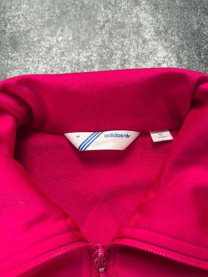 Adidas Firebird /weiß in 38 Jacke Lila | Classic 3 Stripes | Retro Y2K | Größe M