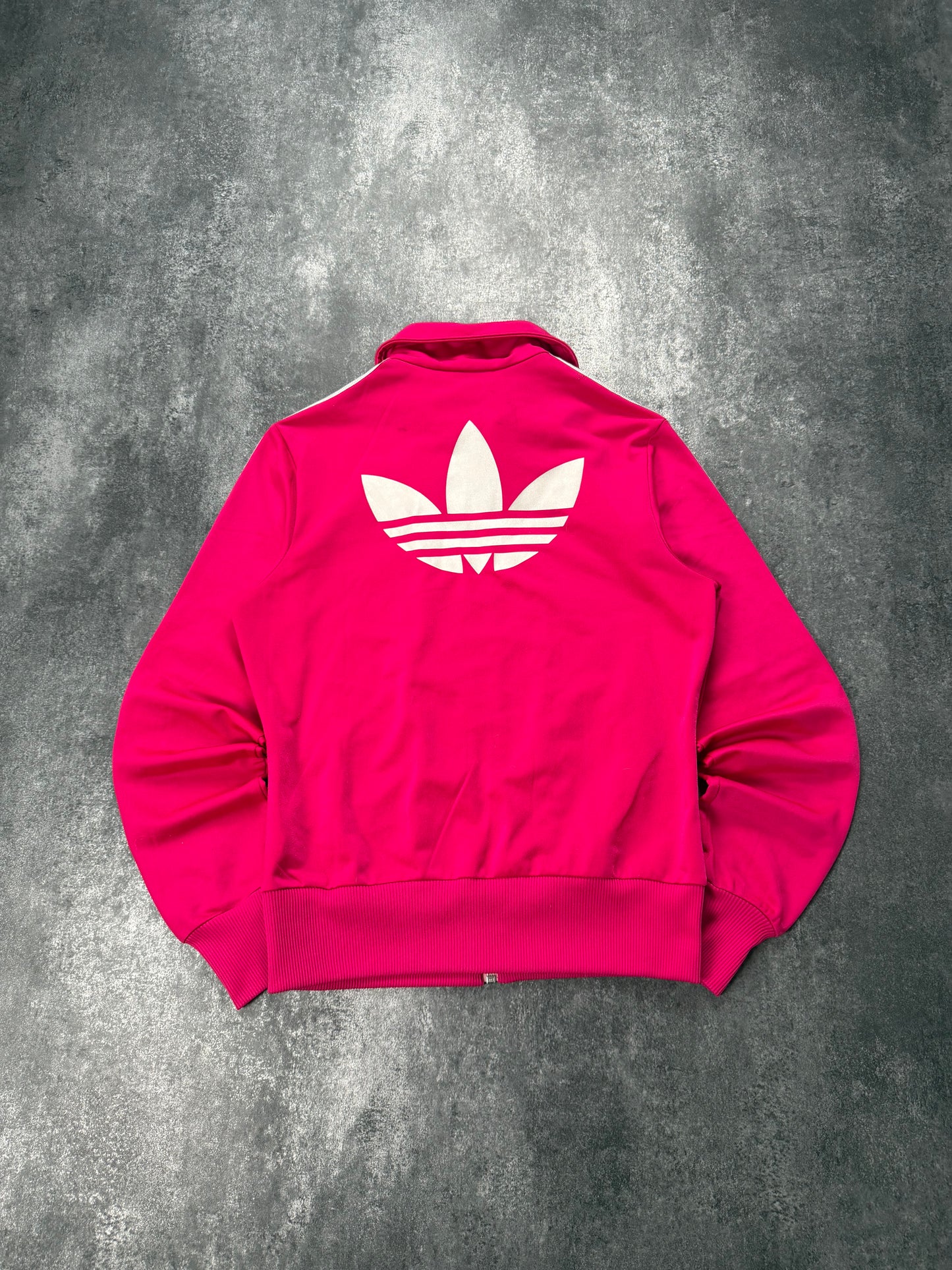 Adidas Firebird /weiß in 38 Jacke Lila | Classic 3 Stripes | Retro Y2K | Größe M