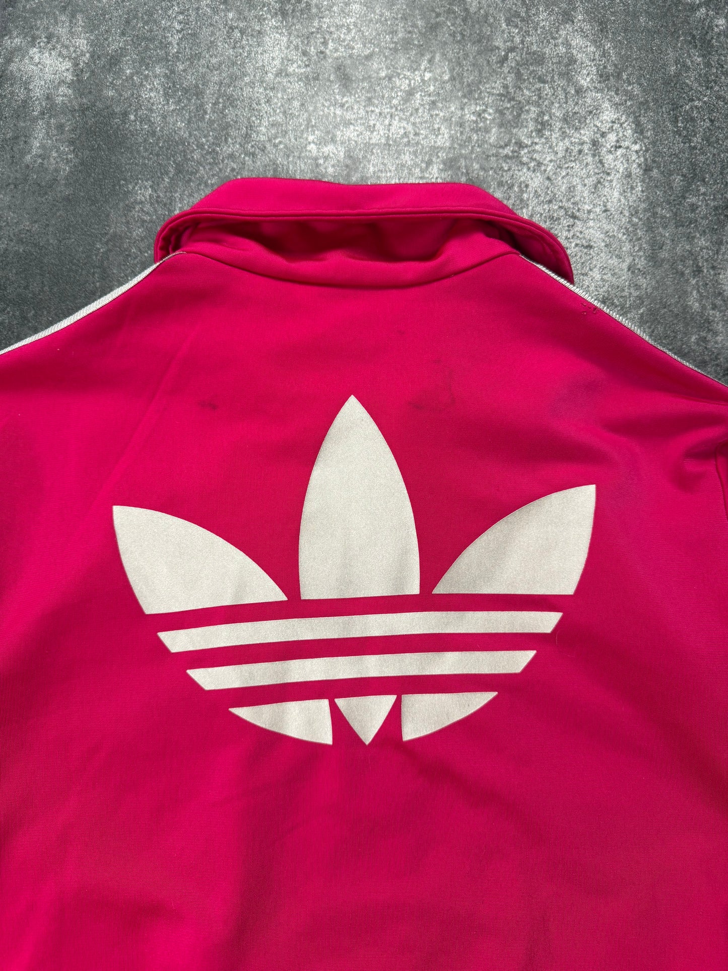 Adidas Firebird /weiß in 38 Jacke Lila | Classic 3 Stripes | Retro Y2K | Größe M