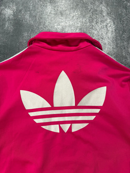 Adidas Firebird /weiß in 38 Jacke Lila | Classic 3 Stripes | Retro Y2K | Größe M