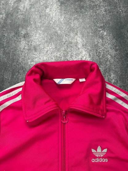 Adidas Firebird /weiß in 38 Jacke Lila | Classic 3 Stripes | Retro Y2K | Größe M