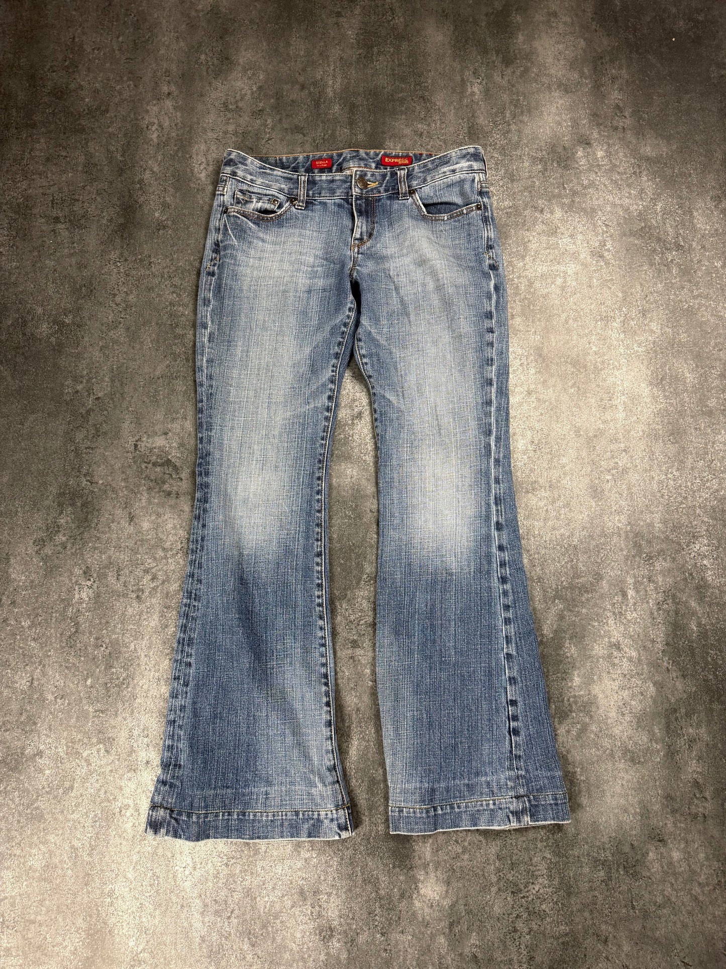 Express Jeans Stella Y2K Low Rise Flare