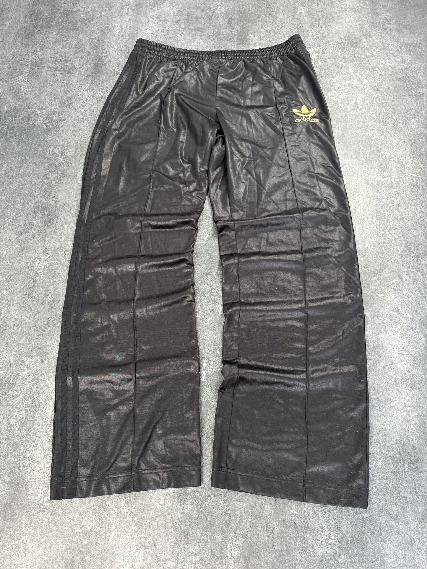 Adidas Vintage Trackpants mit PU-/Leather-Look LSehr Gut