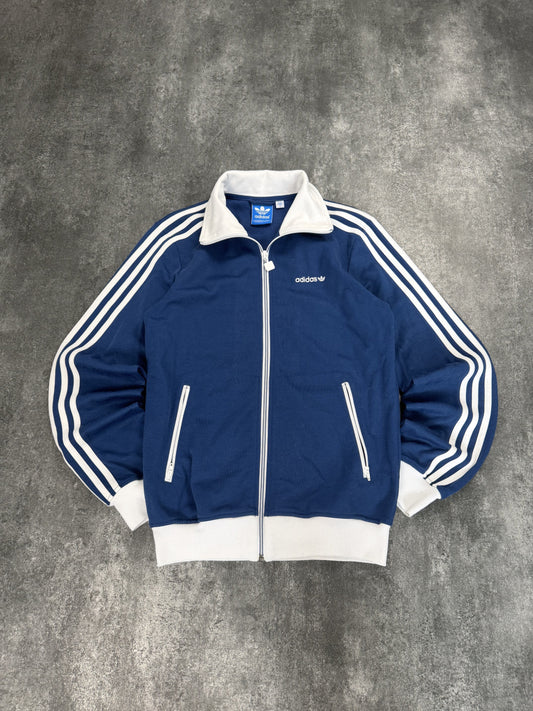 Adidas Beckenbauer Track Jacket Navy Weiß | Vintage 90s | 3 Streifen | Originals SSehr Gut