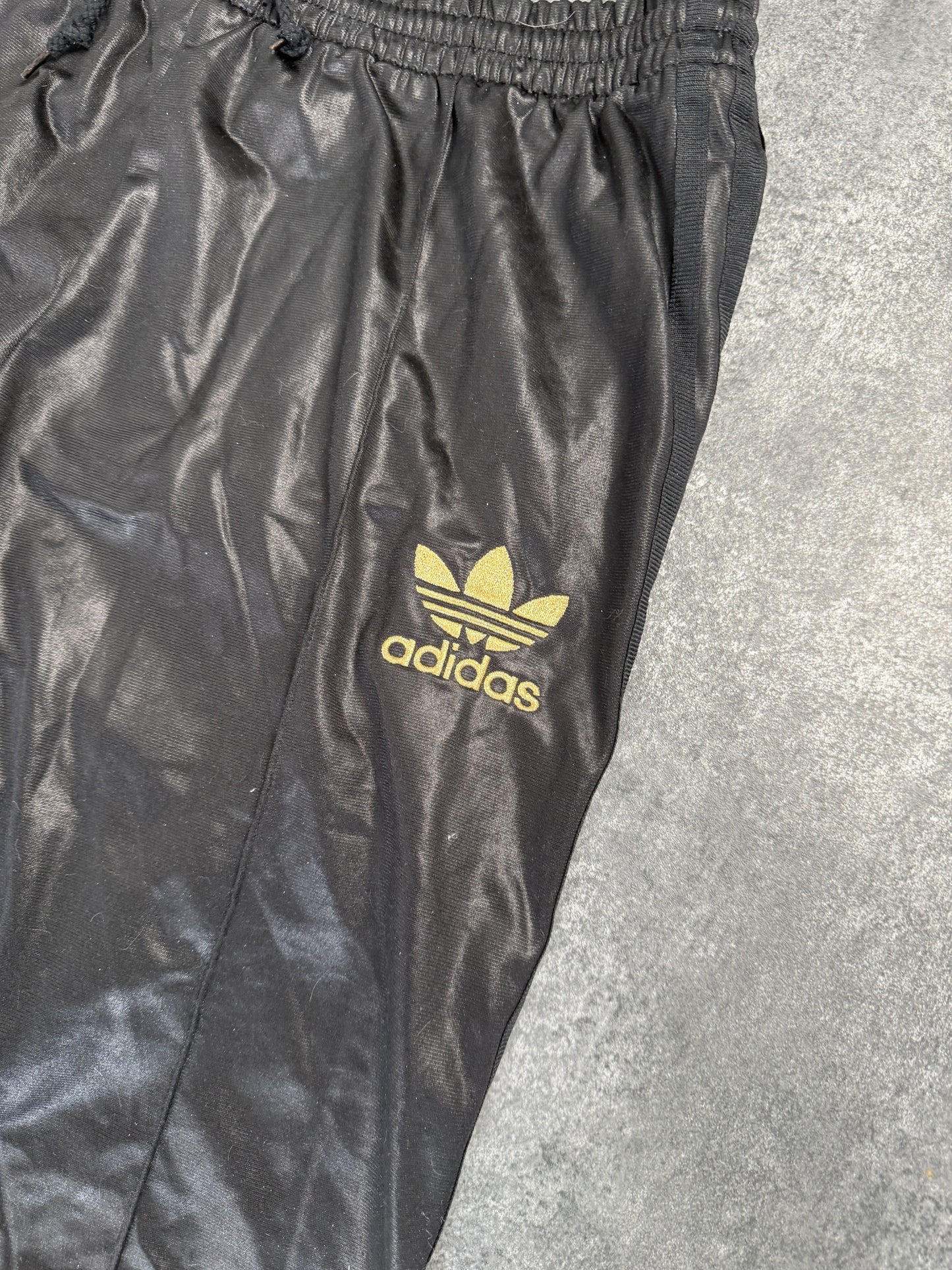 Adidas Vintage Trackpants mit PU-/Leather-Look LSehr Gut