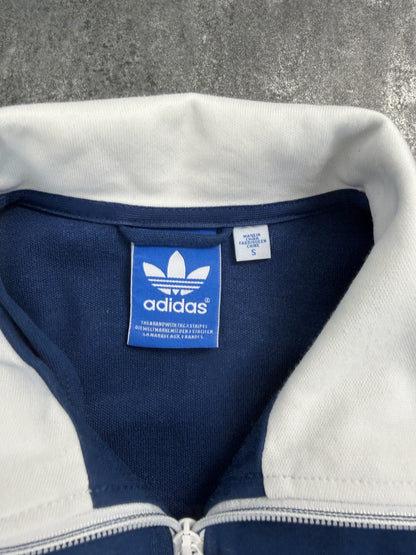 Adidas Beckenbauer Track Jacket Navy Weiß | Vintage 90s | 3 Streifen | Originals SSehr Gut