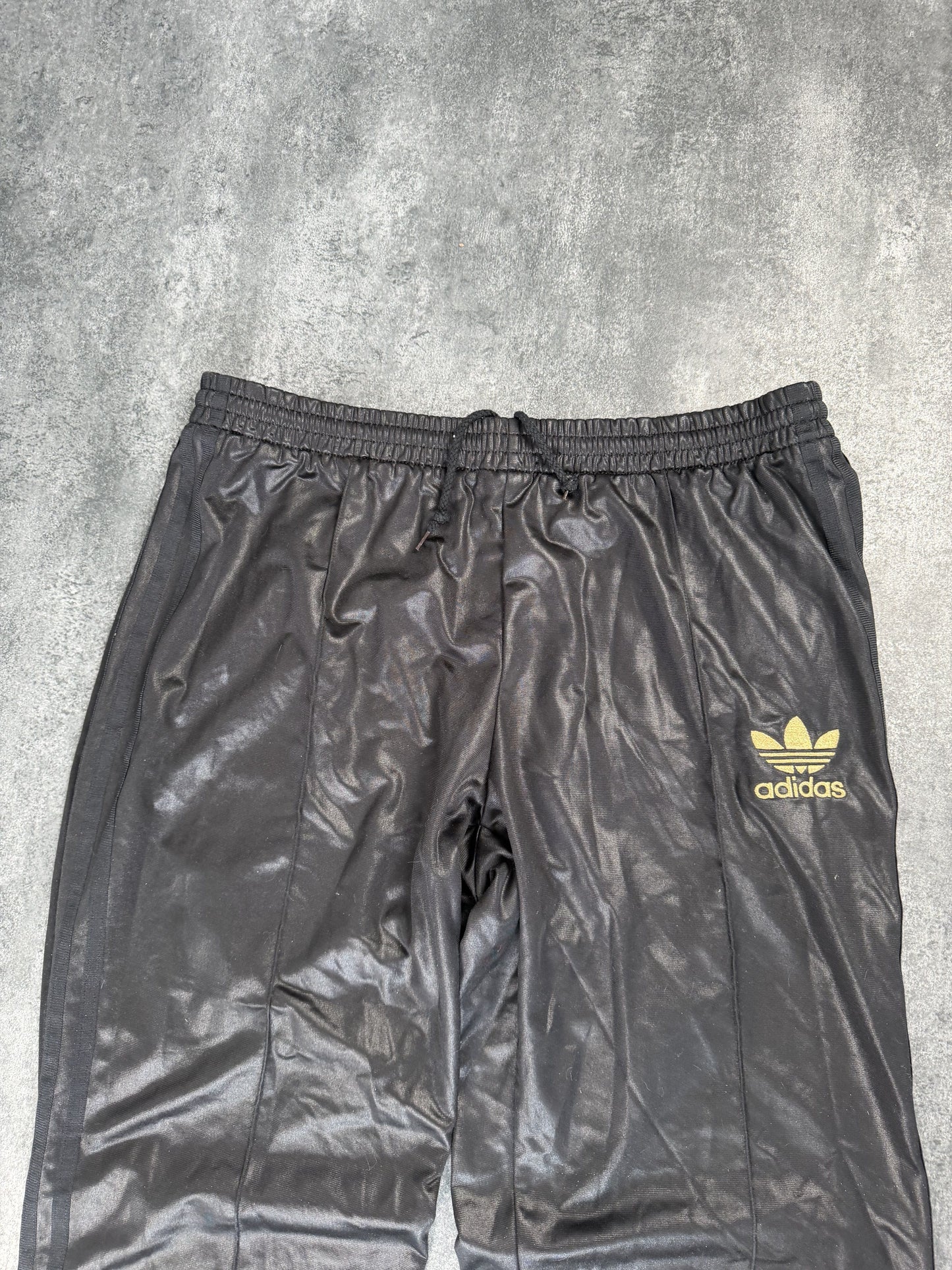 Adidas Vintage Trackpants mit PU-/Leather-Look LSehr Gut