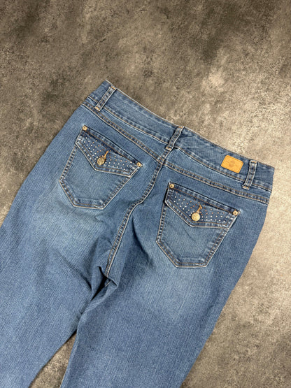 Y2K Vintage Y2K Flared | Strass Details | Bootcut | Miss Me Style L Sehr Gut